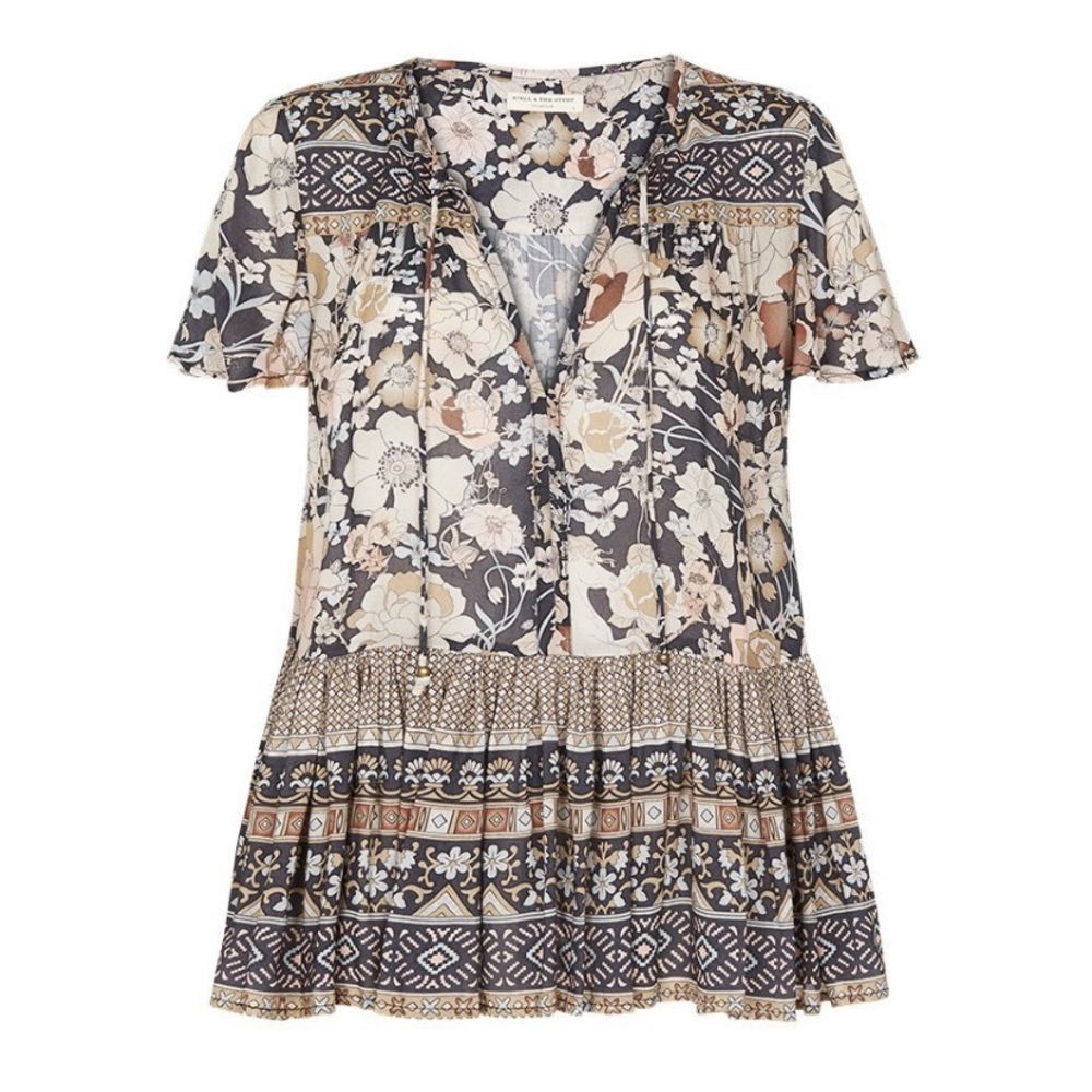 SPELL DESIGNS AMETHYST SHORT SLEEVE BLOUSE